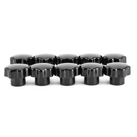 10Pcs Nuts Knob Grip Handle 7-Star 8mm Female Thread Brass Core for Machine Tool(M8x32(no throughhole) )