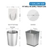 4 Gallon Clear Trash-Bag Small Garbage-Bags-Bathroom - Unscented Kitchen Plastic
