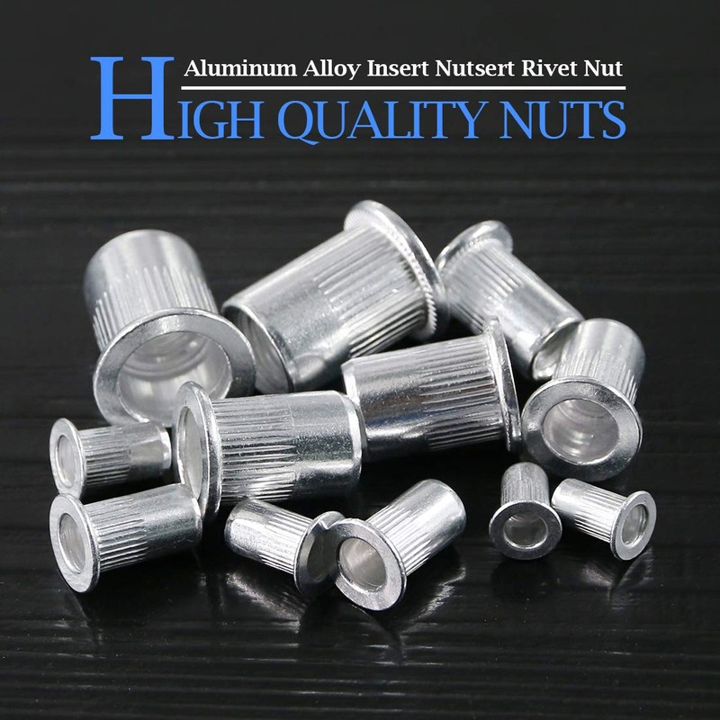 Glarks 110Pcs Aluminum Alloy M3 M4 M5 M6 M8 M10