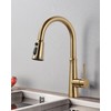 WOWOW Kitchen Faucet Head Replacement, 3 Function Pull Down Faucet
