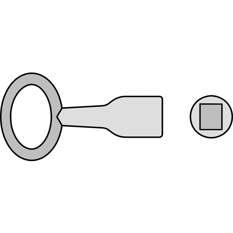 Basi 301V-7 Pin Key Silver, Multicoloured