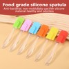 Tnkcter 6-Piece Mini Silicone Spatula Set, Small Heat-Resistant Rubber Spatulas