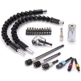 WANJICHENRUI Flexible Shaft, Electric Hexagonal Screwdriver Drill, Soft Universal Shaft, Connection Tool, Extension Tool, Screwdriver Bit, Multi-functional Shaft Set, Flexible Screwdriver, Socket