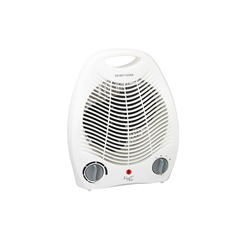 Vie Air Portable 2-Settings Fan Heater with Adjustable Thermostat, 1500W,