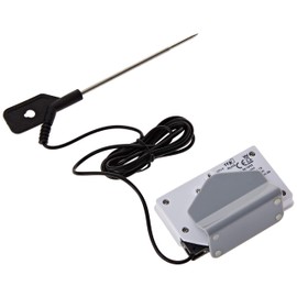 TFA Dostmann LT-101 Profi-Digitalthermometer, mit Einstichfühler, optische und akustischer Alarm, abwaschbar, ideal für den Profi-Einsatz, L 87 x B 17 (29) x H 52 (57) mm