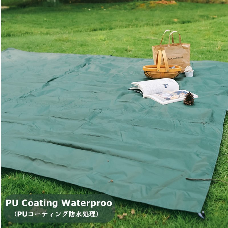 YAPJEB Groundsheet Tarp (Black, L)
