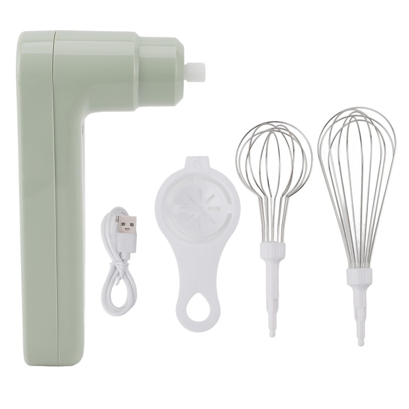 Electric Egg Beater 800mah Rechargeable Cordless Hand Blender Efficient Handheld