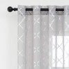 Kotile Grey Curtains 66 x 54 Inch Drop - Silver