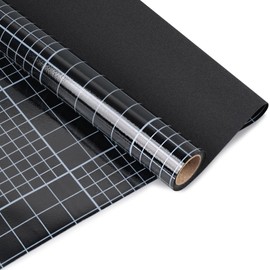 HIDBEA Blackout Window Film,100% Light Blocking Room Darkening Window Privacy Film,Frosted Glass Window Film Heat Control, Removable Window Cover Tint for Day Sleep (Black,23.6in x 6.5ft)