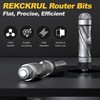 REKCKRUL Pattern Flush Trim Router Bit, 1/4" Shank Top &