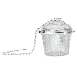 Loose Leaf Tea Infuser, Stainless Steel Tea Strainer Mesh Ball Herbal Filter Soup Infuser with Extended Chain Hook for Brew Tea, and Seasonings