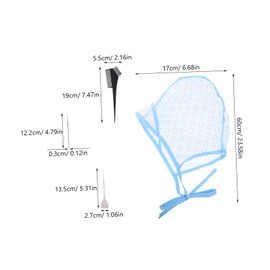 Beavorty 12pc Hair Highlighting Cap Hair Dyeing Kit for Salon Home Use with Adjustable Fit