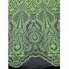 NEW CREATIONS FABRIC AND FOAM INC NEON GREEN PRINCESS DESIGN