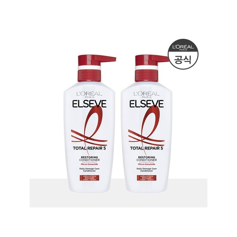 로레알파리 Total Repair 5 Repairing Conditioner 375ml 2pack