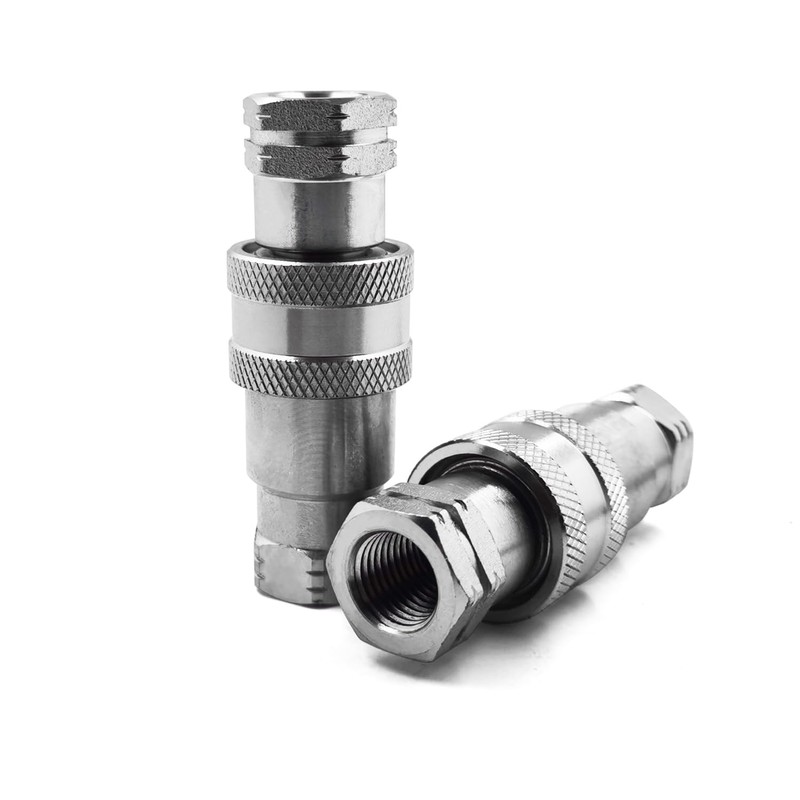 2 sets 1/4" NPT Thread ISO 7241-A Hydraulic Quick Connect