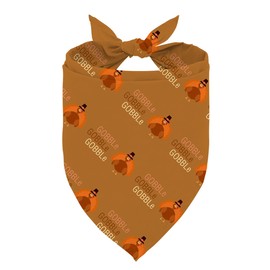 Thanksgiving Dog Bandanas Turkey Pattern Triangle Bibs Scarf Holiday Puppy Dog Kerchief Fancy Thanksgiving Gifts for Dogs for Medium and Small Dogs