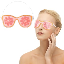 SEVEN MINE Terapia Frío-Calor Antifaz para Ojos | Almohadilla Mascarilla Relajante Reutilizable | Compresa Ocular para Hinchazón y Cansancio | (Diseño Toronja)