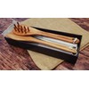 C&P UD-1006 Wood Pasta Tongs, Natural Wood, 2.6 x 11.8