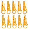 Tbest Data Cable Stripper 10pcs Wire Stripper Multipurpose Mini Cable