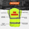 Fire Warden Yellow High Visibility Hi Vis Viz Vest Safety