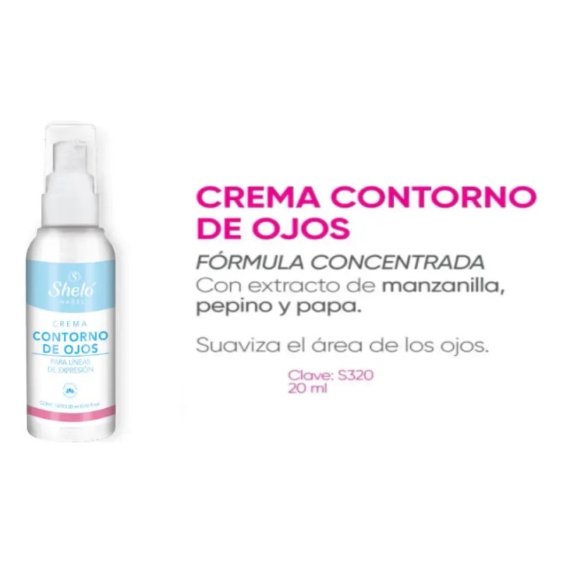 Crema Contorno Ojos Hidratante Sheló Antiedad Y Reafirmante