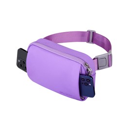 WATERFLY Crossbody Belt Fanny Pack: Sports Walking Waist Bag Runner Belt Bum Bag Hip Fannie Pack Phanny Fannypack Woman Man for Hiking Jogging Running