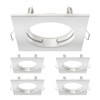 ledscom.de RIR Ceiling Mounting Frame, Square, Matt White, Pack of