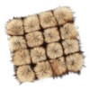 MAGICLULU 16pcs Faux Fur Pom Pom Balls with Elastic Loop