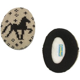 Earbags Leather Ear Muffs, Ear Flaps, Ear Warmers, beige, s