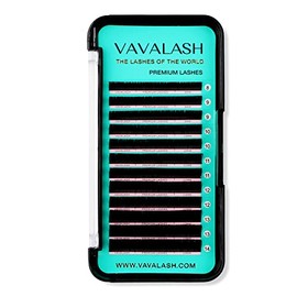 VAVALASH Eyelash Extensions 0.05 C Curl 15mm Lash Extensions Supplies Individual Lashes Premium Silk Volume & Classic Lash Soft Matte Dark Professional Eyelashes Extension (0.05-C-15mm)