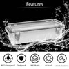 LeMotech Electrical Box, IP67 Waterproof Hinged Clear Cover Stainless Steel