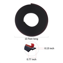 13Ft Automotive Weather Stripping,Super Flexible Z-Shaped Rubber Seal Strip for Reducing Noise & Dust,360° Perfectly Fit Car Weather Stripping Fits Windshields,Windows,Door Edges