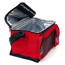 Transworld Durable Deluxe Insulated Lunch Cooler Bag (Red)