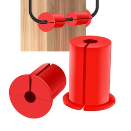 Wall Grommet, Silicone Cable Routing Kit for Starlink, Mounting Hole Feed-Through for Cable, Red - 2pc