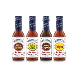 Sweet Baby Ray's Hot Sauce Variety Pack Barbecue Spicy Garlic Chipotle 80g