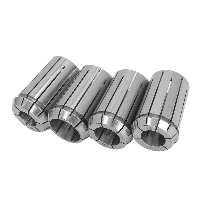 4PCS OZ25 Collets with Wrench Spring Steel Cutting Collet Set