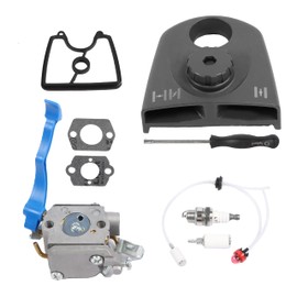 Worldthump Carburetor repair Kit, 590460102 545081811 C1Q-W37 1Set Carburetor with Air Filter Fuel Line Kit Replacement for Husqvarna 125B 125BX 125BVX Leaf Blower Engine