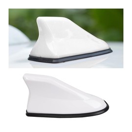 KHGUZ Car Shark Fin Antenna Cover, Roof Aerial Vehicle AM/FM Radio Signal Base with Adhesive Tape, Auto Exterior Antenna Replacement Accessories, Universal for SUV, Sedan, Truck