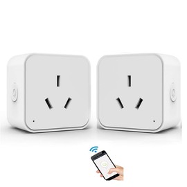 Smart Plug, Wi-Fi Enabled, Voice Control - 2 Pack, Alexa, Google Home Compatible, Energy Monitoring, Timer Function, App Remote Control, No Hub Required, Family Sharing, WiFi Power Plugs