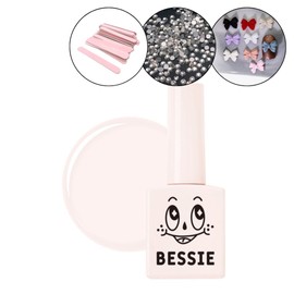 Bessiegel Besi Gel Nail Syrup Gel Color S02 Veil Pink + 30 parts / 베씨젤 네일 시럽젤컬러 S02 베일핑크+파츠30개