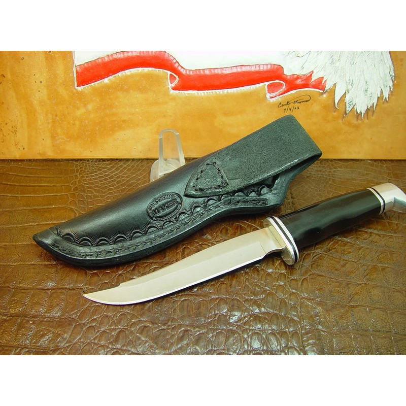 Buck 105 or Schrade Golden Spike Right Hand Carry Leather