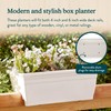 HC Companies 24 inches Deck Rail Box Planter with Easy