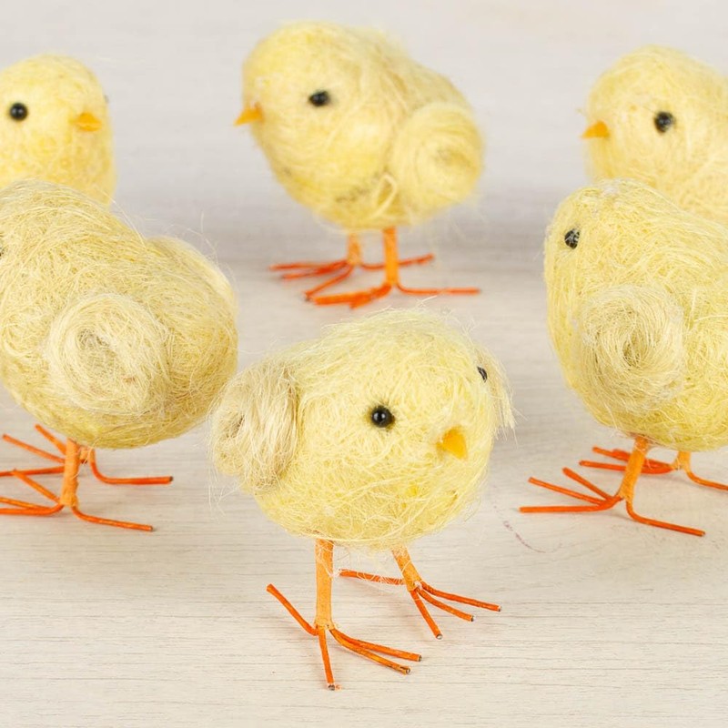 Factory Direct Craft Pack of 6 Baby Chicks for Easter