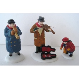 Department 56 Heritage Village Collection ; Street Musicians Set of 3 ; Handpainted Porcelain Accessories #5564-6