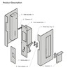 Privacy Pocket Door Lock with Pull, Wooden Sliding Door Handle
