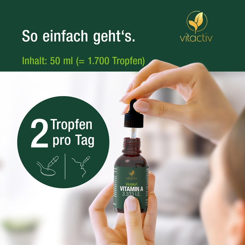 VITACTIV Vitamin A Drops High Dose - 50 ml, 1700