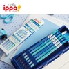 Tombow KB-KSKM01-2B Ippo! Clean-Erase Kakikata Pencils, 2B, 1 Dozen, Blue