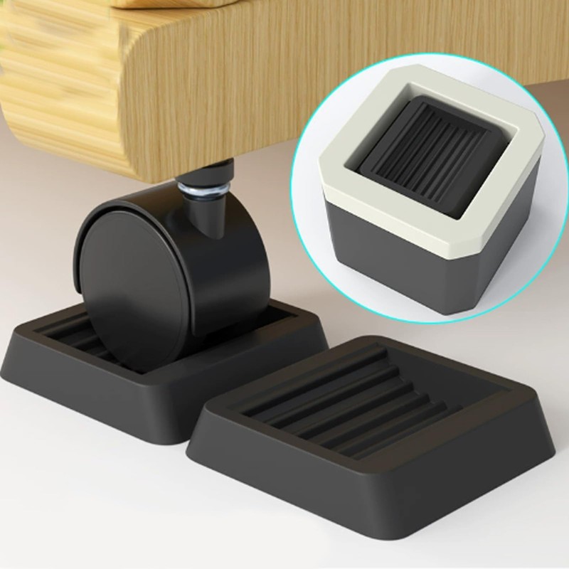 Caster Stopper, Vibration Absorption, Scratch Prevention, Anti-Slip, Furniture Protective Pad,
