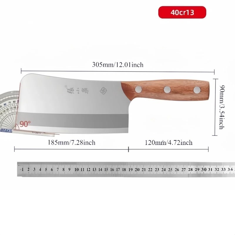 ZHANG XIAO QUAN SINCE 1628 Bone Chopper, 40Cr13 Stainless Steel,