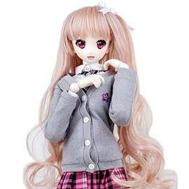 Wigs Only 8-9 inch 1/3 BJD Wig Doll Hair SD DZ DD DOD Wig (Flesh Pink)